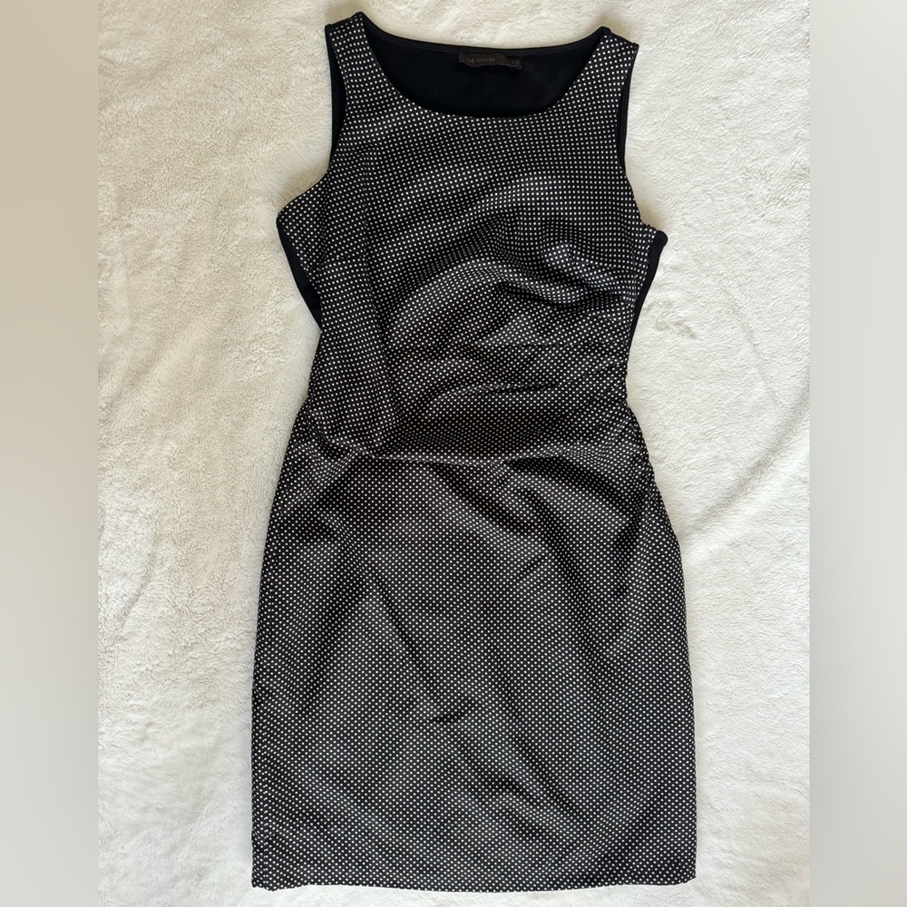 The Limited Black Polka Dot Dress Women’s 4 Sheath‎ Classic Office Career